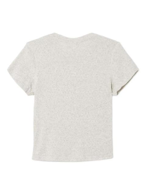 RE/DONE pointelle short-sleeve tee - Grey - zdjęcie produktu nr 2