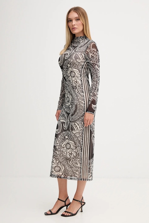 Marc Aurel sukienka kolor czarny midi dopasowana 6574-7000-73868 - zdjęcie produktu nr 2