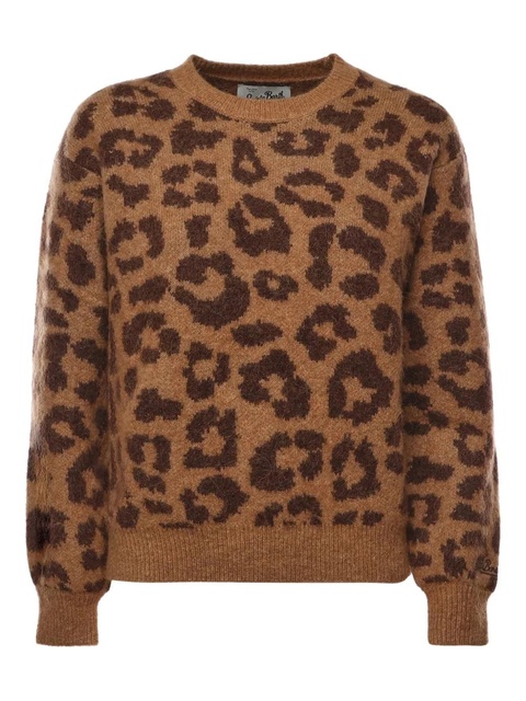 MC2 Saint Barth leopard-print sweater - Brown - zdjęcie produktu nr 1