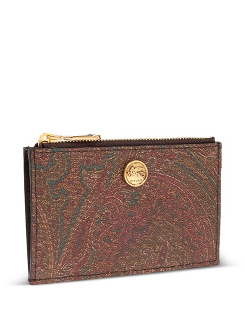 ETRO paisley-pattern card holder - Brown - zdjęcie produktu nr 2
