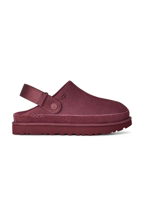 UGG klapki zamszowe Goldenstar Clog damskie kolor różowy 1138252.BTMG - zdjęcie produktu nr 1