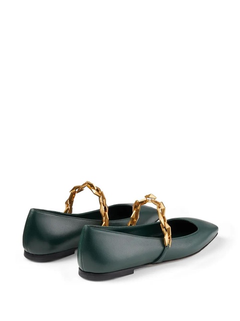 Jimmy Choo Diamond Tilda ballet flats - Green - zdjęcie produktu nr 1