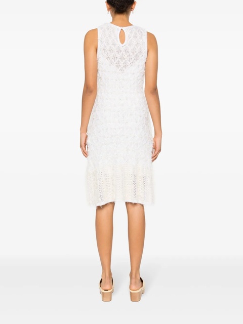 Chloé frayed mini dress - Neutrals - zdjęcie produktu nr 2