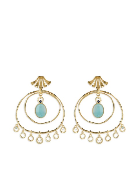 Chloé circle-shaped stone-embellished earrings - Gold - zdjęcie produktu nr 1