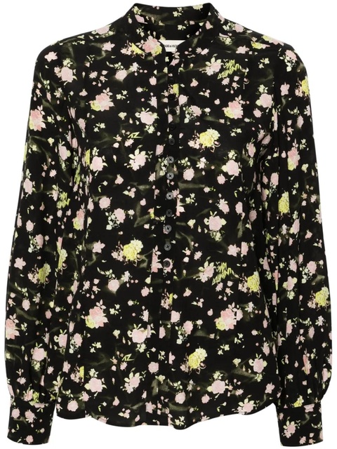 Zadig&Voltaire floral-print crepe blouse - Black - zdjęcie produktu nr 1
