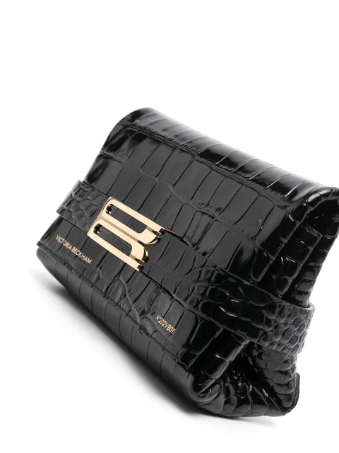 Victoria Beckham Frame embossed-crocodile crossbody bag - Black - zdjęcie produktu nr 2
