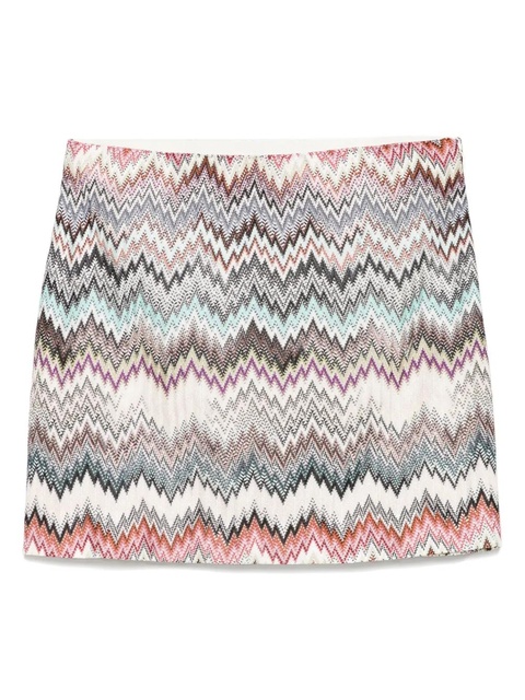Missoni zigzag-patterned skirt - Neutrals - zdjęcie produktu nr 1