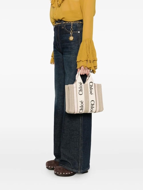 Chloé small Woody tote bag - Neutrals - zdjęcie produktu nr 1