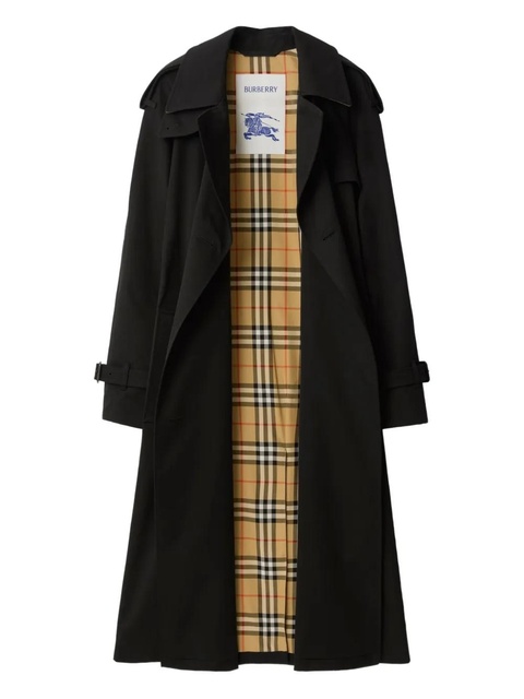 Burberry double-breasted belted trench coat - Black - zdjęcie produktu nr 2