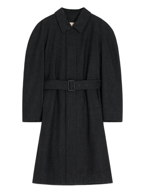 LEMAIRE raglan-sleeve belted coat - Black - zdjęcie produktu nr 1