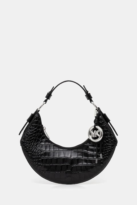 MICHAEL Michael Kors torebka skórzana kolor czarny 30F5SQ4L6E - zdjęcie produktu nr 1