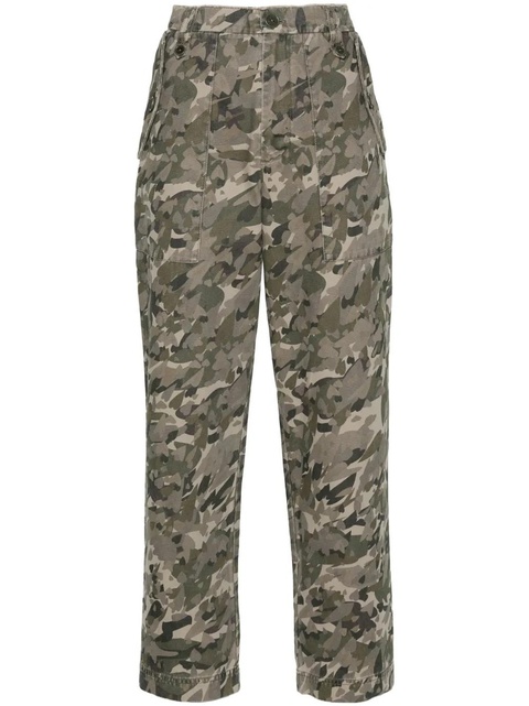 Zadig&Voltaire camouflage-print cotton trousers - Green - zdjęcie produktu nr 1
