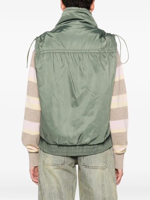 PINKO sleeveless zip-front gilet - Green - zdjęcie produktu nr 2