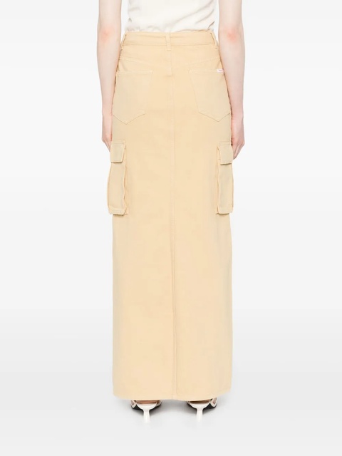 Self-Portrait gem-embellished denim maxi skirt - Neutrals - zdjęcie produktu nr 2
