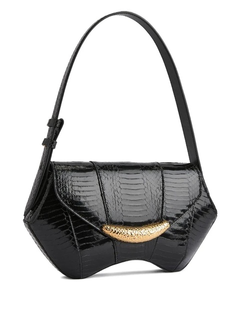Giuseppe Zanotti Gz Day and Night snakeskin curved shoulder bag - 003 BLACK - zdjęcie produktu nr 1