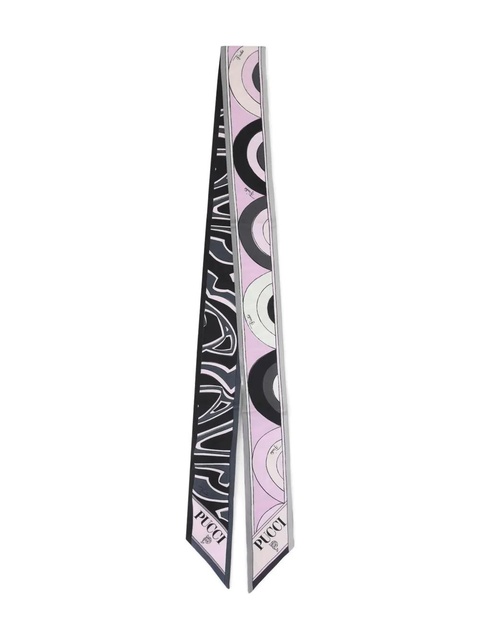 PUCCI geometric-pattern silk scarf - Black - zdjęcie produktu nr 1