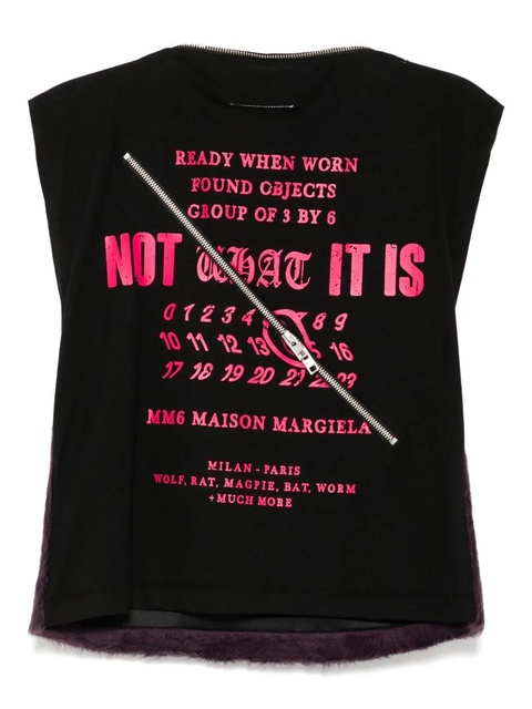 MM6 Maison Margiela zipper detailing vest - Purple - zdjęcie produktu nr 1