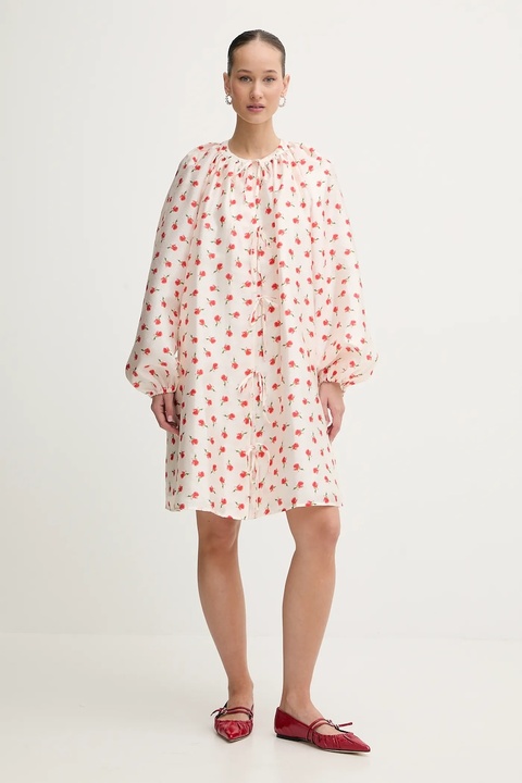 Stine Goya sukienka kolor beżowy mini rozkloszowana SG-PS26-D150-2067 - zdjęcie produktu nr 1