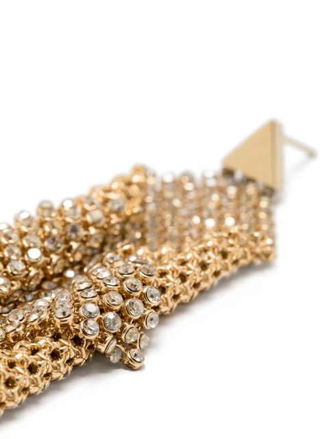 Rabanne crystal-embellished drop earrings - Gold - zdjęcie produktu nr 2