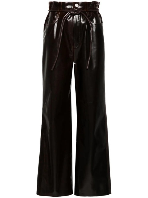Nanushka Sato wide-leg trousers - Brown - zdjęcie produktu nr 1