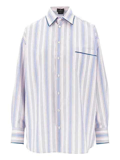 ETRO striped collar shirt - Blue - zdjęcie produktu nr 2