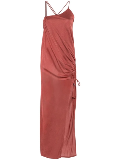 Blumarine crepe maxi dress - Brown - zdjęcie produktu nr 1
