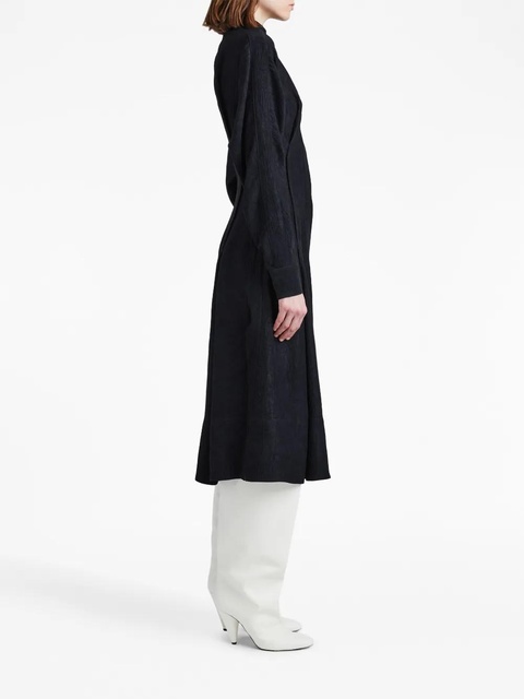 Proenza Schouler Flou crinkled shirtdress - Black - zdjęcie produktu nr 2
