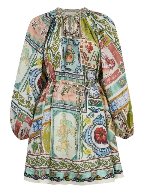 ALEMAIS Tommasina printed mini dress - Green - zdjęcie produktu nr 1