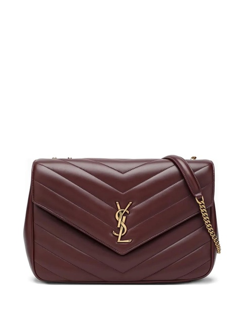 Saint Laurent large Loulou quilted shoulder bag - Red - zdjęcie produktu nr 1