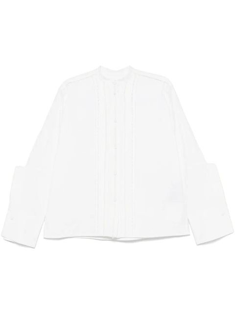 Jil Sander pintuck-detailed shirt - White - zdjęcie produktu nr 1
