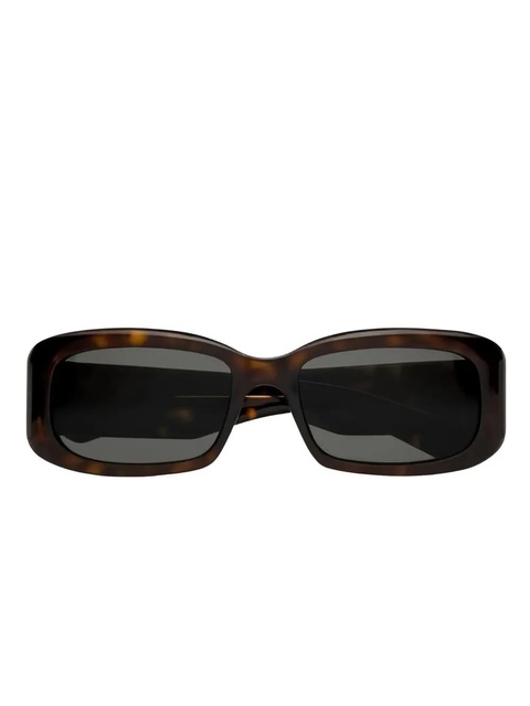 Saint Laurent Eyewear SL 809 tortoiseshell-rectangle sunglasses - Brown - zdjęcie produktu nr 1