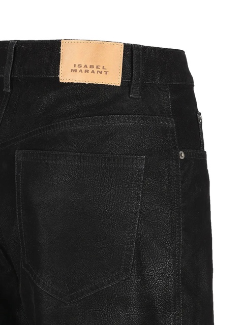 ISABEL MARANT logo-patch trousers - Black - zdjęcie produktu nr 2