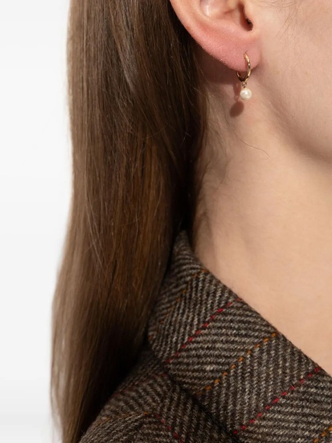 Tory Burch faux-pearl-pendant drop earrings - Gold - zdjęcie produktu nr 2