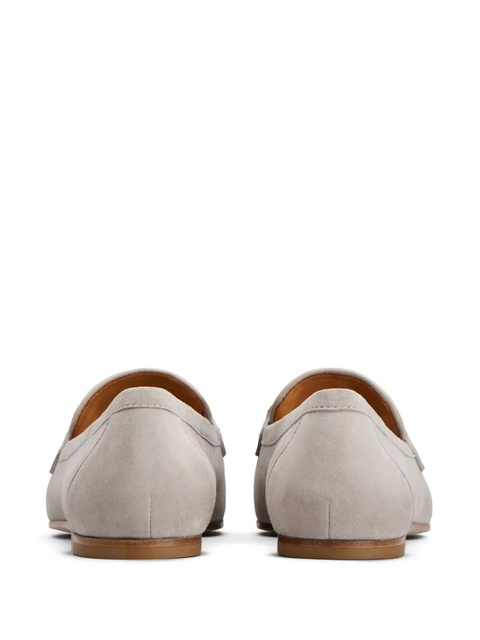 Tod's almond-toe leather loafers - Grey - zdjęcie produktu nr 2
