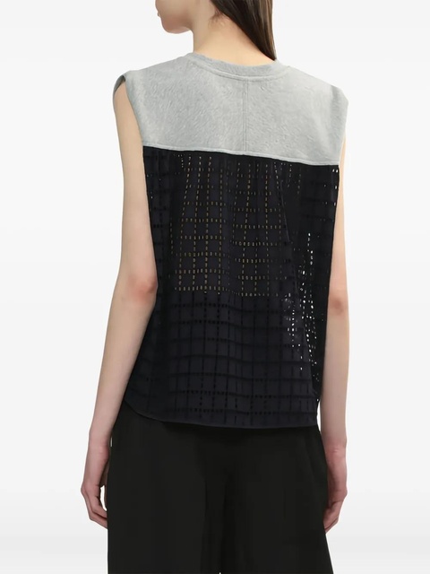 3.1 Phillip Lim eyelet-paneled top - Grey - zdjęcie produktu nr 2