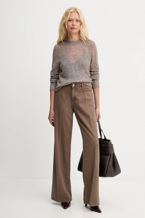 Guess sweter z wełną IZABELLA damski kolor beżowy lekki W5RR06 Z3HQ0 - zdjęcie produktu nr 2