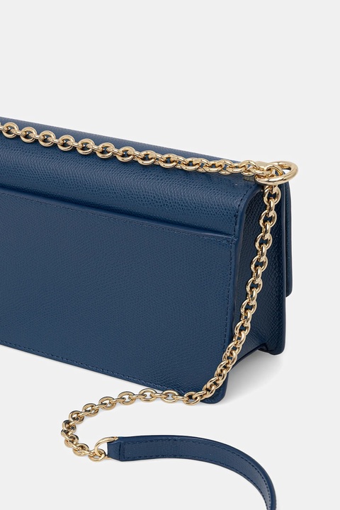 Furla torebka skórzana kolor niebieski BAFKACO.ARE000.6G000 - zdjęcie produktu nr 2