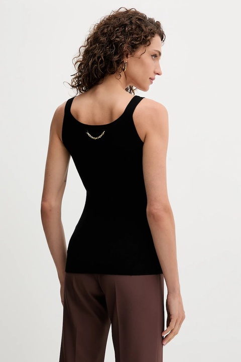 Elisabetta Franchi top z dodatkiem wełny kolor czarny TK63B57E2 - zdjęcie produktu nr 1