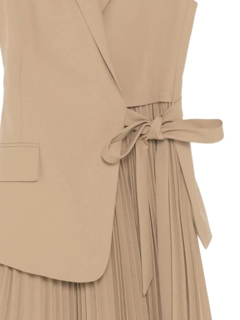 Simkhai Eman pleated wrap dress - Neutrals - zdjęcie produktu nr 2