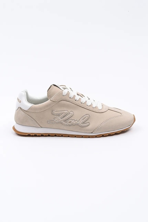 Karl Lagerfeld sneakersy zamszowe VENUS kolor beżowy KL65912 - zdjęcie produktu nr 1