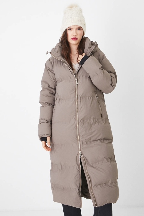 Medicine płaszcz damski kolor zielony zimowy - zdjęcie produktu nr 1