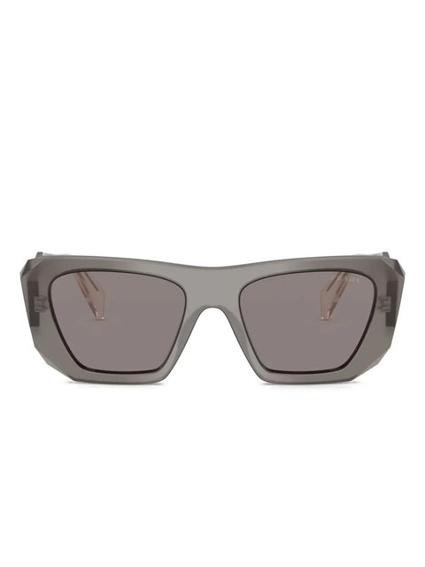 Prada Eyewear Symbole geometric-frame sunglasses - Grey - zdjęcie produktu nr 1