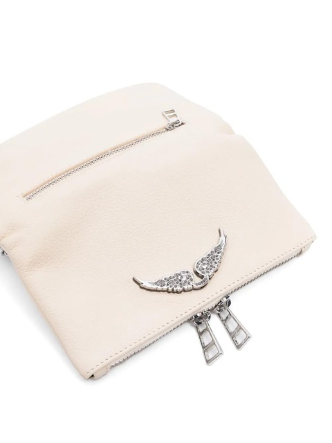 Zadig&Voltaire Swing Your Wings Rock Nano leather crossbody bag - White - zdjęcie produktu nr 1