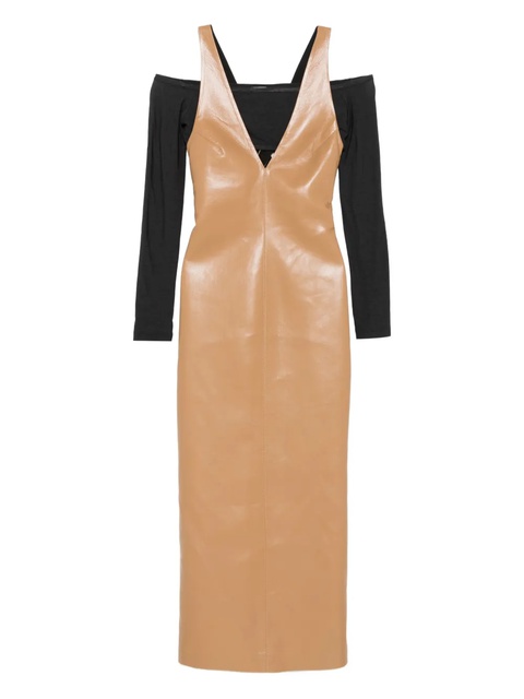 Nanushka halterneck midi dress - Neutrals - zdjęcie produktu nr 1
