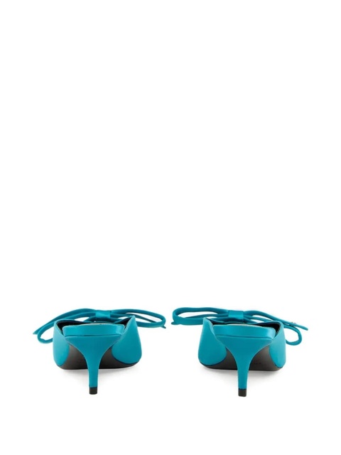 Balenciaga 65mm Nano Bow heeled mules - Blue - zdjęcie produktu nr 2