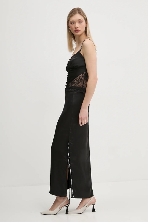 Karl Lagerfeld Jeans spódnica kolor czarny maxi ołówkowa A1W12010 - zdjęcie produktu nr 1