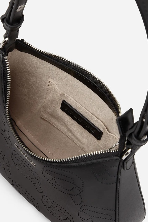 Karl Lagerfeld torebka skórzana kolor czarny A2W30107 - zdjęcie produktu nr 2