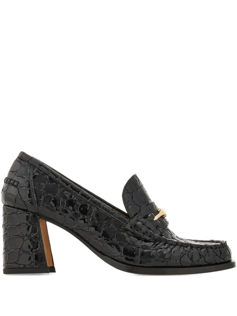 Ferragamo 70mm leather loafers - Black - zdjęcie produktu nr 1