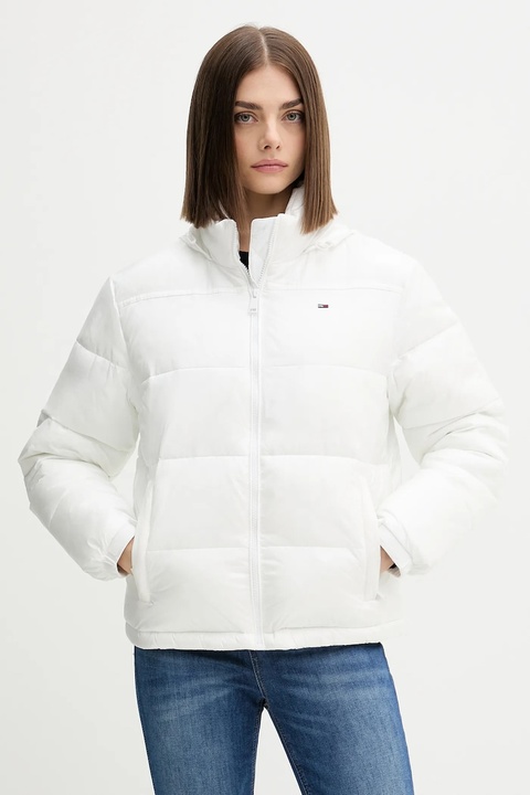 Tommy Jeans kurtka kolor biały zimowa DW0DW21619 - zdjęcie produktu nr 1
