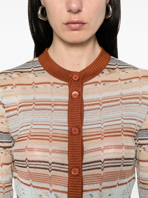 Missoni lurex-detail cardigan - Brown - zdjęcie produktu nr 2
